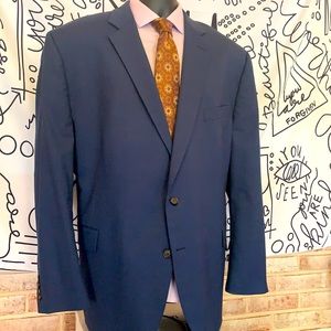 Stafford Slate Blue Mens Sport Coat